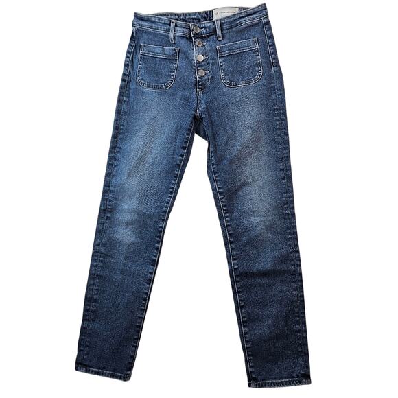 AG Anthropologie Adriano Goldschmied Jeans 27P Petite Front Pocket Button Up Fly - Picture 1 of 9